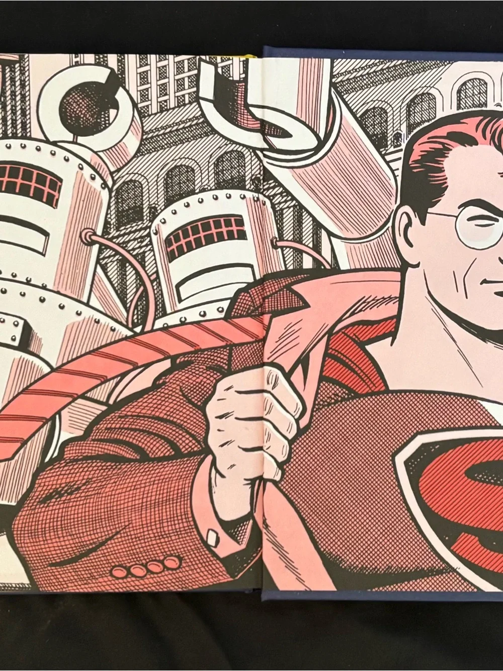 Superman Pop Art Canvas Print - Blue & Red